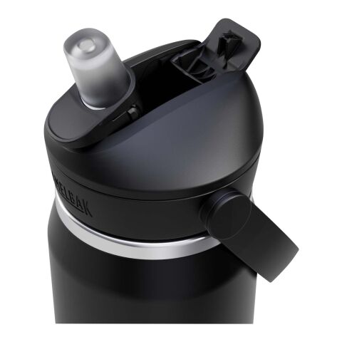 Botella de 750 ml de acero inoxidable con pajita abatible &quot;Camelbak® Thrive Flip VSS&quot; Estándar | Negro intenso | sin montaje de publicidad | no disponible | no disponible