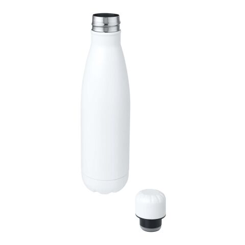 Bidón de 750&nbsp;ml de acero inoxidable reciclado con certificado RCS de una sola pared "Cove" Estándar | Blanco | sin montaje de publicidad | no disponible | no disponible