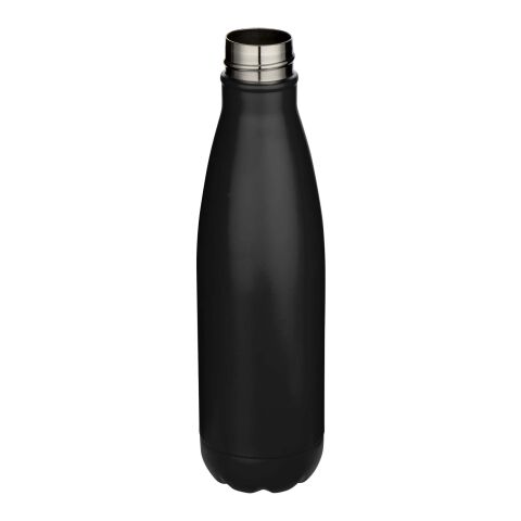 Bidón de 750&nbsp;ml de acero inoxidable reciclado con certificado RCS de una sola pared "Cove" Estándar | Negro intenso | sin montaje de publicidad | no disponible | no disponible