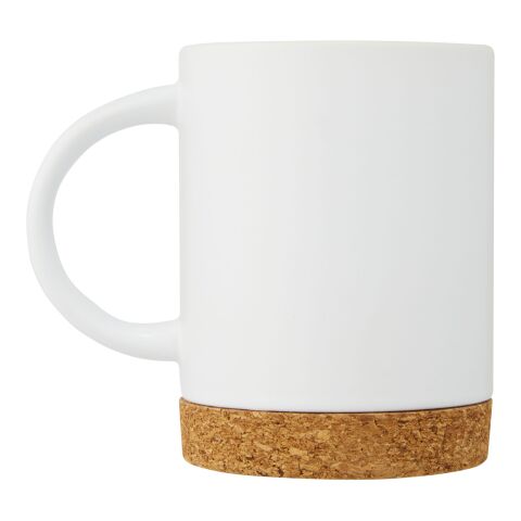Taza de cerámica de 425 ml con base de corcho &quot;Neiva&quot; Estándar | Blanco | sin montaje de publicidad | no disponible | no disponible