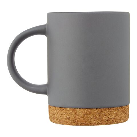 Taza de cerámica de 425 ml con base de corcho "Neiva" Estándar | Gris | sin montaje de publicidad | no disponible | no disponible