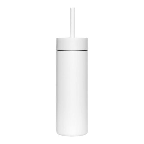 Botella de agua de 473&nbsp;ml con pajita "MiiR Sipper" blanco