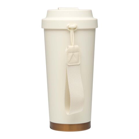 Vaso térmico Hampton de 480 ml, de acero inoxidable reciclado RCS, con doble pared y aislamiento al vacío Crema