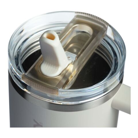 Vaso Stanley Quencher® ProTour 1180 ml de acero inoxidable reciclado aislado con pajita abatible Crema