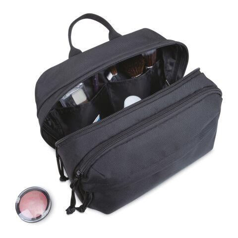 Bolsa de aseo de rPET Renew AWARE™ negro | sin montaje de publicidad | no disponible | no disponible