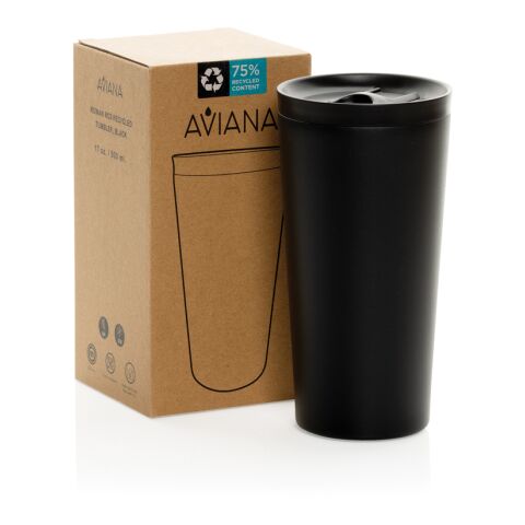 Vaso reciclado RCS de Aviana™ Rowan de 500 ml negro | sin montaje de publicidad | no disponible | no disponible