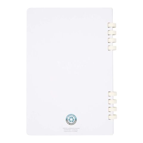 Cuaderno A5 tapa dura con espiral de material reciclado RCS "Fil" Estándar | Blanco | sin montaje de publicidad | no disponible | no disponible