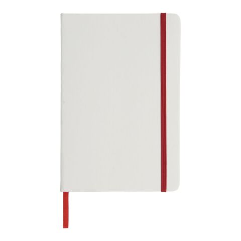 Libreta blanca con cinta de color A5 "Spectrum" Estándar | Blanco-Rojo | sin montaje de publicidad | no disponible | no disponible | no disponible
