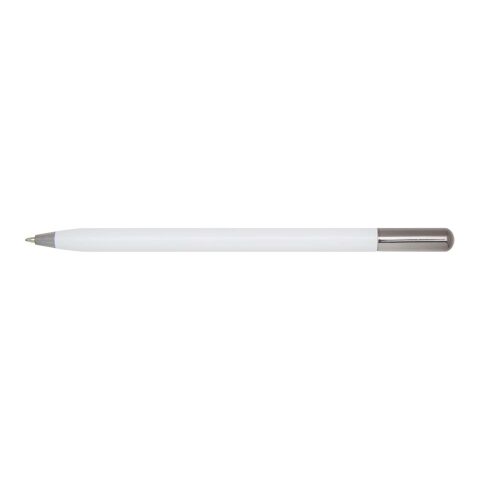 Bolígrafo giratorio SMART de aluminio reciclado (tinta negra) blanco