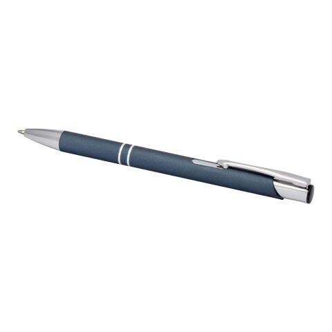 Bolígrafo con empuñadura de tacto suave y mecanismo de presión &quot;Moneta&quot; Estándar | Hale Blue | sin montaje de publicidad | no disponible | no disponible