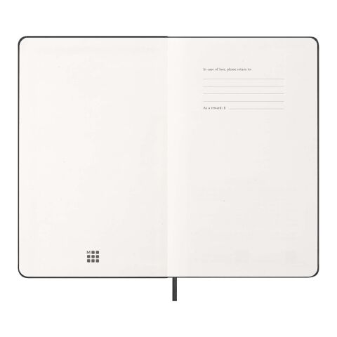 Planificador semanal L con tapa dura de 12 meses "Moleskine" Estándar | Negro intenso | sin montaje de publicidad | no disponible | no disponible