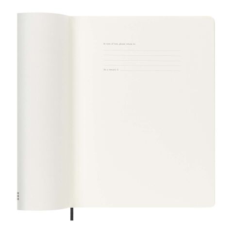 Libreta XL con tapa blanda de 12 meses "Moleskine" Estándar | Negro intenso | sin montaje de publicidad | no disponible | no disponible