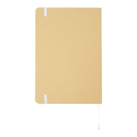 Libreta de tapa dura A5 de cartón reciclado &quot;Nelida&quot; Estándar | Blanco | sin montaje de publicidad | no disponible | no disponible