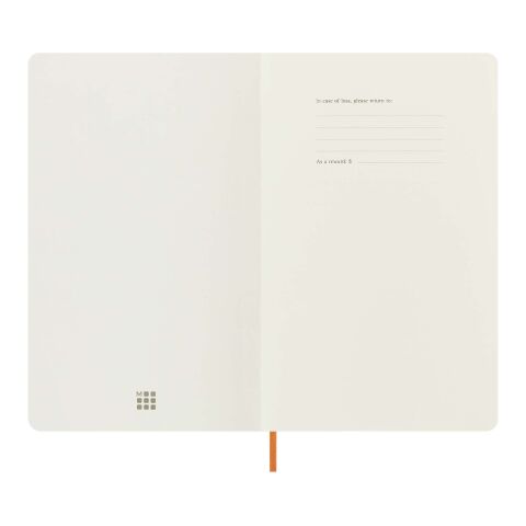 Libreta de tapa blanda L rayada &quot;Moleskine Vegea Capri&quot; Estándar | Naranja | sin montaje de publicidad | no disponible | no disponible