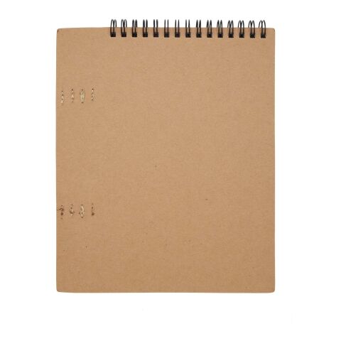 Libreta de tapa blanda A5 con espiral y set de ceras &quot;Doodle&quot; Estándar | Natural | sin montaje de publicidad | no disponible | no disponible