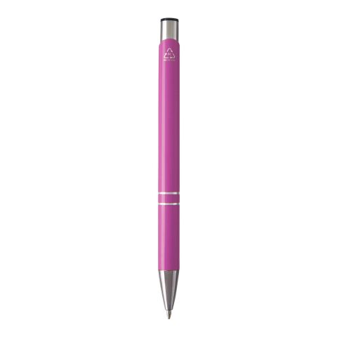 Bolígrafo de aluminio reciclado "Moneta" (tinta azul) Estándar | Magenta | sin montaje de publicidad | no disponible | no disponible