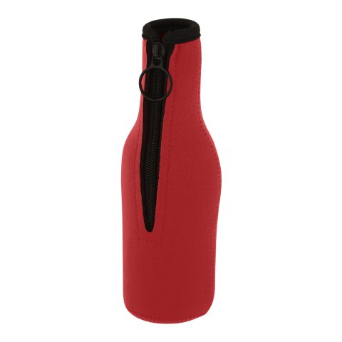 Funda de neopreno reciclado para botellas &quot;Fris&quot; Estándar | Rojo | sin montaje de publicidad | no disponible | no disponible | no disponible
