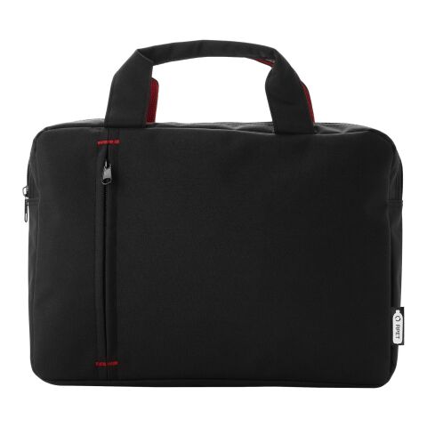 Bolsa de plástico reciclado para congresos &quot;Detroit&quot; Estándar | Rojo-Negro intenso | sin montaje de publicidad | no disponible | no disponible | no disponible