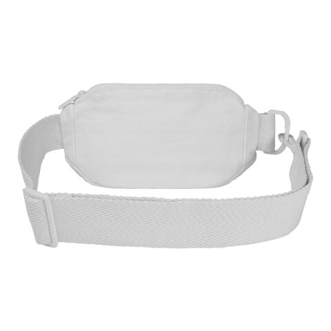 Bolso cruzado de material reciclado Aware™ de 500 g/m² &quot;Crescent&quot; Blanco | sin montaje de publicidad | no disponible | no disponible