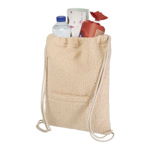 Mochila de cuerdas de 9 L de sherpa reciclado con certificado GRS &quot;Bear&quot; Natural | sin montaje de publicidad | no disponible | no disponible