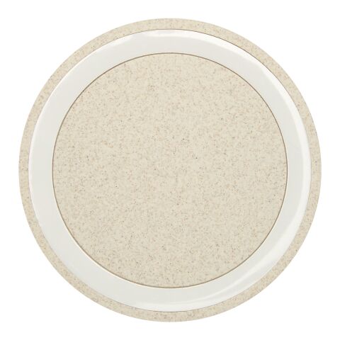 Base de carga inalámbrica de 5 W de paja de trigo &quot;Naka&quot; Estándar | Beige | sin montaje de publicidad | no disponible | no disponible