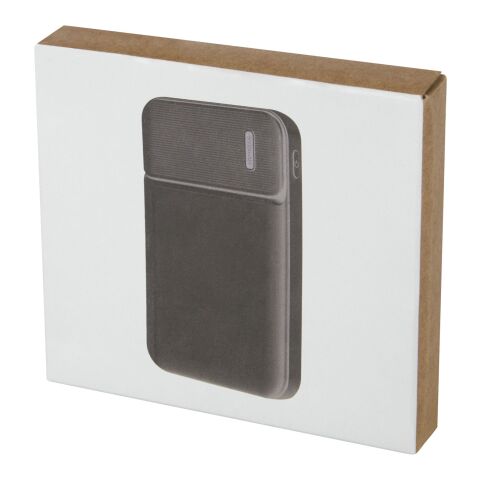 Batería externa de plástico reciclado de 5000 mAh &quot;Loop&quot; Estándar | Negro | sin montaje de publicidad | no disponible | no disponible