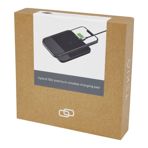 Base de carga inalámbrica de primera calidad de 15 W &quot;Hybrid&quot; Estándar | Negro | sin montaje de publicidad | no disponible | no disponible