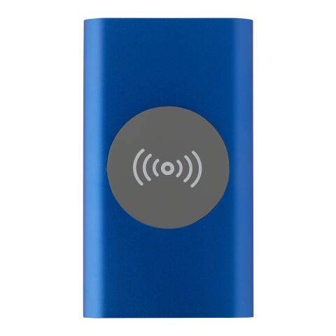 Batería externa inalámbrica tipo C de aluminio reciclado de 4000 mAh "Juice" Azul real