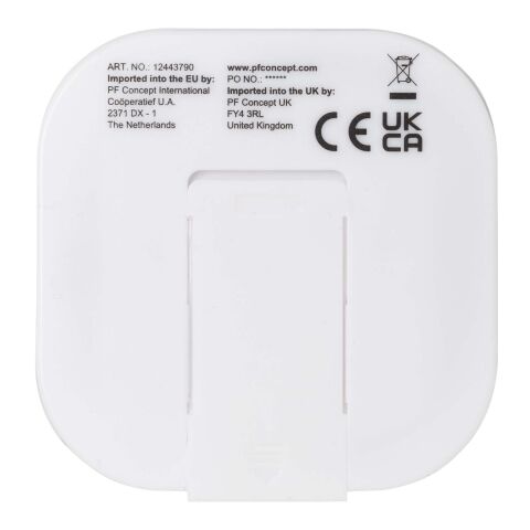 Auriculares tipo C con cable y caja de plástico reciclado &quot;Dofida&quot; Estándar | Negro intenso | sin montaje de publicidad | no disponible | no disponible