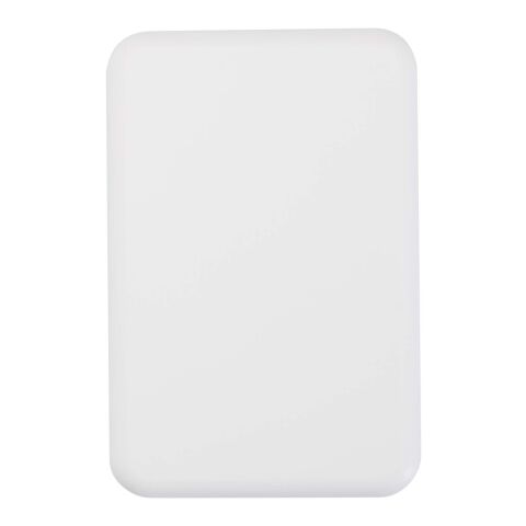 Batería externa inalámbrica magnética de 5000&nbsp;mAh y 15&nbsp;W con PD de 20&nbsp;W fabricada con plástico reciclado "Acrab" Estándar | Blanco | sin montaje de publicidad | no disponible | no disponible