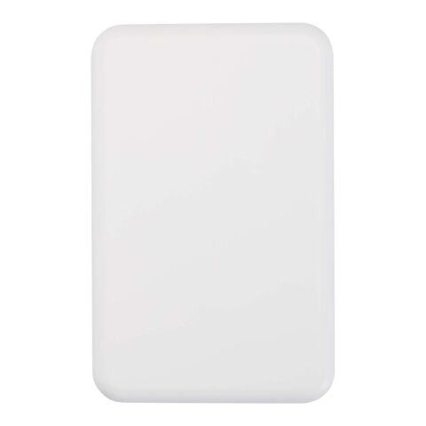 Batería externa inalámbrica magnética de 10 000 mAh y 15 W con PD de 20 W fabricada con plástico reciclado &quot;Acrab&quot; Estándar | Blanco | sin montaje de publicidad | no disponible | no disponible