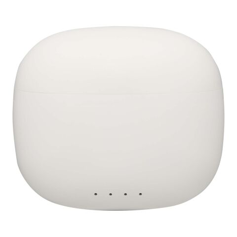 Auriculares True Wireless Bluetooth® de plástico reciclado con almohadillas de silicona "Alterf" Estándar | Blanco | sin montaje de publicidad | no disponible | no disponible