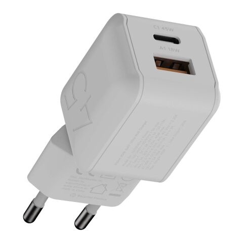 Cargador de pared Xtorm NextGen de 45 W blanco
