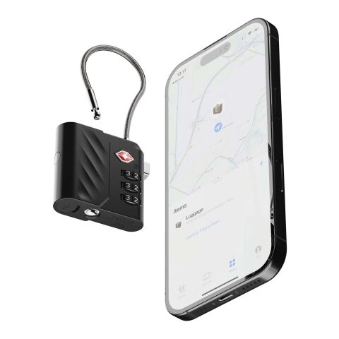 Candado de combinación Xtorm Lock Tag TSA con localizador Negro intenso