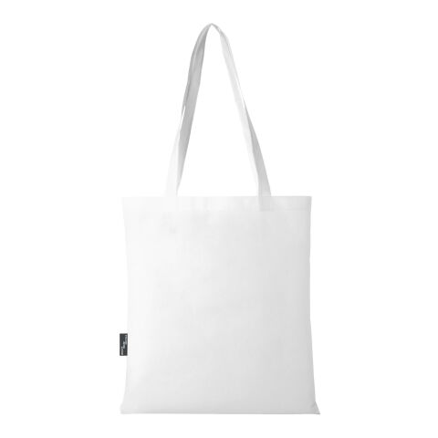 Bolsa Tote para congresos en non woven reciclado GRS de 6 l &quot;Zeus&quot; Estándar | Blanco | sin montaje de publicidad | no disponible | no disponible | no disponible