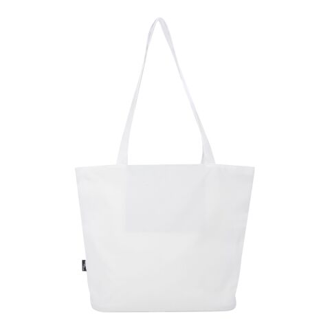 Bolsa Tote con cremallera de material reciclado GRS de 20 l &quot;Panama&quot; Estándar | Blanco | sin montaje de publicidad | no disponible | no disponible | no disponible