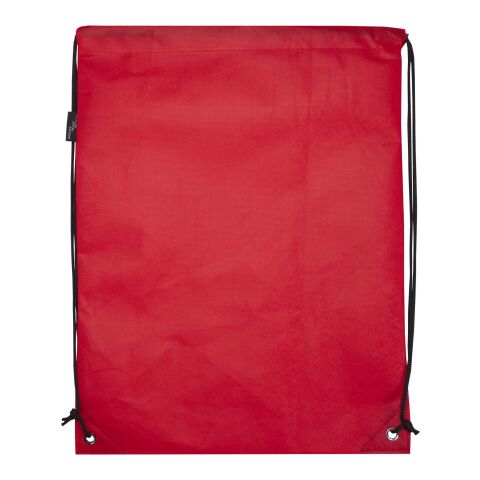 Bolsa de tela sin tejer de material reciclado GRS con cordón de 5&nbsp;l "Evergreen" Estándar | Rojo | sin montaje de publicidad | no disponible | no disponible | no disponible