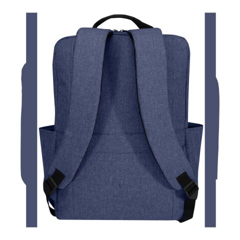 Mochila para portátil de 15" de material reciclado GRS de 15&nbsp;l "Libra" Azul marino