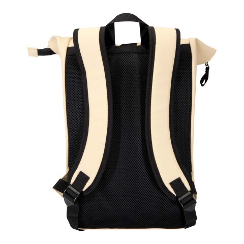 Mochila de 15&quot; y 18 L con parte superior enrollable de material reciclado con certificado GRS &quot;Resi Plus&quot; Estándar | Oatmeal | sin montaje de publicidad | no disponible | no disponible | no disponible