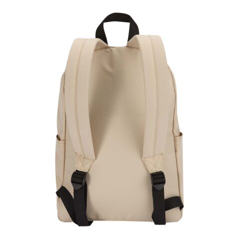 Mochila para portátil urbana de 14&quot; y 16 L de material reciclado con certificado GRS &quot;Byron&quot; Estándar | Oatmeal | sin montaje de publicidad | no disponible | no disponible | no disponible