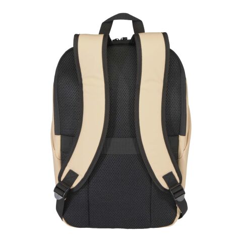 Mochila de 15" y 18&nbsp;l antirrobo de material reciclado con certificado GRS "Resi Plus" Estándar | Oatmeal | sin montaje de publicidad | no disponible | no disponible