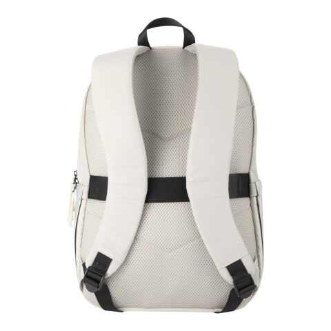 Mochila para portátil de 15,6" y 18l de material reciclado GRS "Puffer" Estándar | Sandstone | sin montaje de publicidad | no disponible | no disponible | no disponible