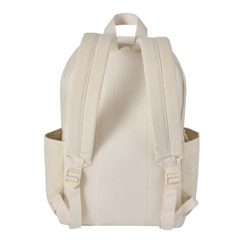 Mochila urbana para portátil de 15,6" y 16&nbsp;l con material reciclado certificado GRS "Recanvas" Estándar | Sandstone | sin montaje de publicidad | no disponible | no disponible | no disponible