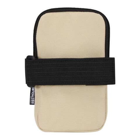 Bolsa para botellas reciclada con certificado GRS "Byron" Estándar | Oatmeal | sin montaje de publicidad | no disponible | no disponible | no disponible