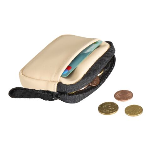 Billetera reciclada con certificado GRS "Resi Plus" Oatmeal | sin montaje de publicidad