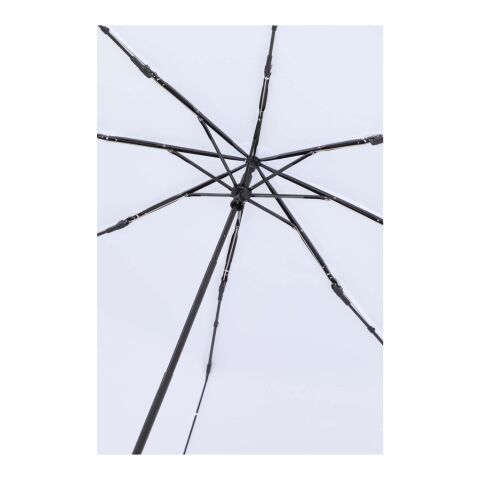 Paraguas manual plegable Aaron de 23 pulgadas blanco