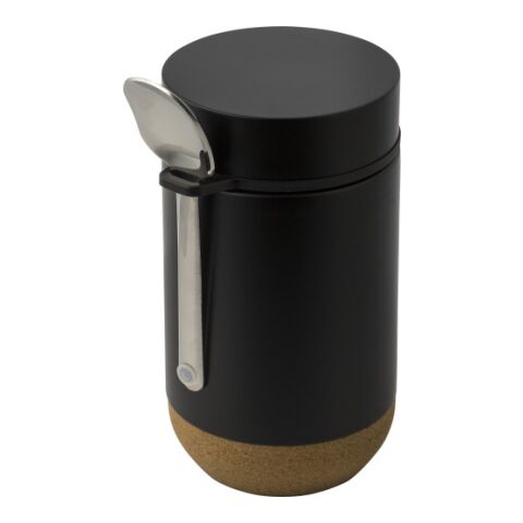 Fiambrera de acero inox. Nash negro | sin montaje de publicidad | no disponible | no disponible