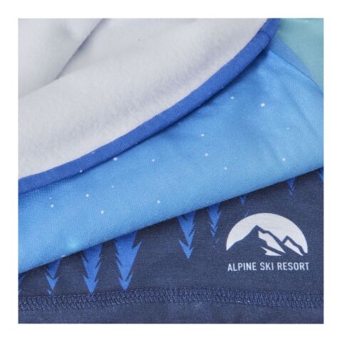 Bufanda versátil en sublimación, capa de polar y dobladillo &quot;Lara&quot; blanco | sin montaje de publicidad | no disponible | no disponible