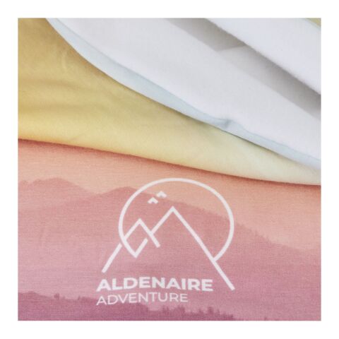 Bufanda versátil de RPET en sublimación, dobladillo y capa polar &quot;Zoya&quot; blanco | sin montaje de publicidad | no disponible | no disponible