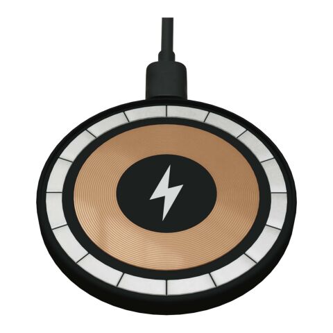 Base de carga inalámbrica extraplana de aluminio reciclado de 15 W &quot;SCX.design W37&quot; negro | sin montaje de publicidad | no disponible | no disponible